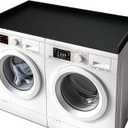 Gashell Washer Dryer Countertop, 27.5" x 54" Bamboo Washer and Dryer Countertop for Laundry Room Organization(Black)