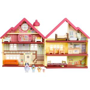 Bluey House Playset for Kids, XL Ultimate Interactive Lights and Sounds Playhouse Toys, Includes Dance Floor, Dollhouse, Toy Set Ages 3+, 5.2 X 15.55 X 17.09 Inches