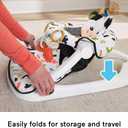 Fisher-Price Portable Baby Chair, Cute Cow Sit-Me-Up Floor Seat with BPA-Free Teether & Clacker Newborn Developmental Toys