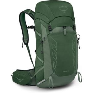 Osprey Talon 33L Men's Lightweight Hiking Backpack - Daypack for Travel & Camping, Green Canopy/Pine Leaf, Extended Fit
