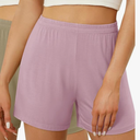 Women's Pajama Boxer Shorts 2025 Casual Summer Fall Comfy Lounge Shorts High Waist Pj Sleepwear Stretch Sleep Bottoms M