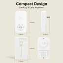 Plug In Negative Ion Air Purifier, with Colorful Night Light, with One Replacement Filter, for Home, Kitchen, Bathroom, Toilet