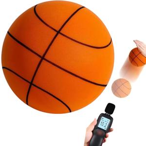 Silent Basketball Size7(29.5),2026 Upgrade Silent Foam Basketball Indoor Training Ball, Foam Indoor Training Room Without Noise