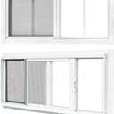 2 Pack Shed Windows, 10"x 18" White Sliding Window Suitable for Chicken Coop, shed, Household, Barn - Transom Window with Tempered Glass and Fiberglass Screen(WH,10''x 18'')
