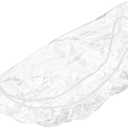 BESTYASH Clear PVC Round Tablecloth Thick Elastic Edge Protector and Spill Transparent Cover for Indoor Outdoor Dining Parties and Events (152.00X152.00X0.02CM)