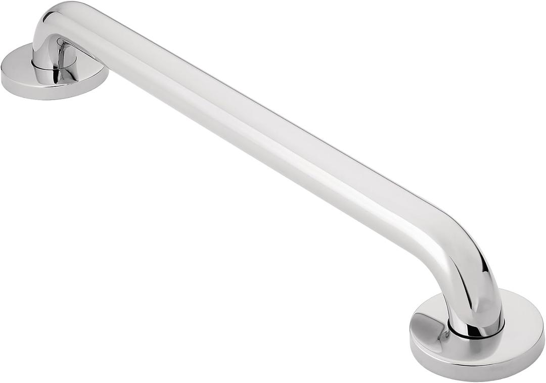 Moen R8718PS Bathroom Safety 18-Inch Grab Bar with Concealed Screws, Stainless