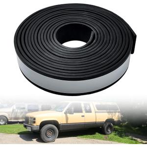 Truck Cap Seal 23FT (2" W x .200" H x 23' L) for Truck Cap 200 lbs or Less, EPDM Rubber, Truck Topper Seal, Canopy Seal, Camper Shell Seal Five-Year Free Replacement