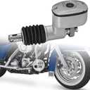 3/4" Rear Brake Master Cylinder Fit for 1999-2007 Harley Touring Electra Glide/Road King/Road Glide/Street Glide Models & 2000-2017 Harley Softail Models Replace# 41755-99 41767-05A