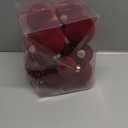 Velvet Christmas Ornaments Set 38Pcs Flocked Shatterproof Christmas Ornaments for Christmas Tree Decorations Xmas Decorative Hanging Christmas Ball Ornaments for Holiday Home Decor (Burgundy)