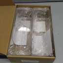 Acrylic Spice Rack Wall Mount-9 Inch, Clear Spice Shelf Storage Holder, 4 Pack Hanging Seasoning Rack Organizer for Cabinet Door, Cupboard or Wall Kitchen (Adhesive or Screw)