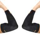 THX4COPPER Elbow Compression Sleeve(2Pieces)-Copper Infused SupportGuaranteed Recovery Copper Elbow Brace-Idea for Workouts, Sports, Golfers, Tennis Elbow, Arthritis, Tendonitis -Small