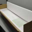 48'' White Floating Shelves, 10'' Deep, 3'' Thick, High Gloss Wall Mounted Shelves with Lights, Ideal for Living Room Display, Bedroom Nightstand, Office Storage, Kitchen Decor, or Under TV (47.84in W x 9.85in D x 3.15in H)