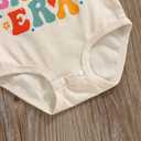 MERSARIPHY Big Sister Little Sister Matching Outfits Toddler Baby Girl Short Sleeve Romper T Shirt Sibling Summer Clothes Set (Beige, Kid 1-2T/Baby 0-3M)