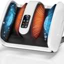 yoyomax Foot Massager with Heat & Ice Therapy, Foot Massage Plantar Fasciitis & Neuropathy Relief, Deep Kneading Shiatsu for Feet-Calf-Arm-Ankle Relaxation at Home/Office, Ideal for Women & Men-White