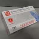 Basic Medical Blue Nitrile Exam Gloves - Latex-Free & Powder-Free - NGPF 7001(Case of 1,000), Small (Blue, S)