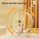 Silent Hamster Wheel 8.3 Inch Syrian Hamster Running Wheel, Anti-Skid & Height Adjustable, Easy to Clean (8.3inch)