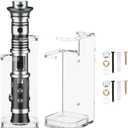 Cosmos 1 Pc Lightsaber Wall Mount Stand Vertical Light Saber Display Rack Acrylic Lightsaber Holder Wall Lightsaber Display Stand Compatible with Savi's Lightsaber (Transparent Clear - 6.6 cm Dia. Thick Helt)
