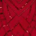 Adrianna Papell Women's Bead Mock Halter Dress (Red) 6