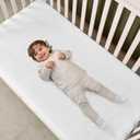 Delta Children Sweet Beginnings Dual Sided Baby Crib Mattress and Toddler Mattress, GREENGUARD Gold and CertiPUR-US Certified, Firm Plant-Based Foam, Waterproof, Made in USA, WhiteB