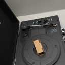 Victrola Journey Bluetooth Portable Suitcase Record Player  with Built-in Speakers, 3 Speed Vinyl Record Player, RCA Out, Headphone Jack (Black)