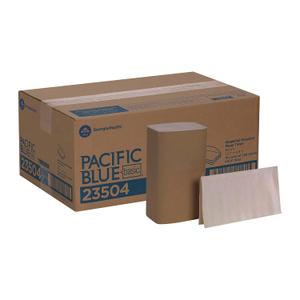 Pacific Blue Basic S-Fold Recycled Paper Towels by GP PRO (Georgia-Pacific), Brown, 23504, 250 Towels Per Pack, 16 Packs Per Case (4000 Total), 9.20" x 10.20, 250 Count