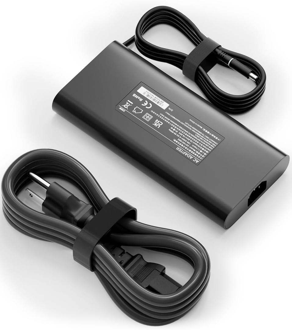 New Slim 330W Compatible with Dell Alienware 17 R4 R5 Area 51M 51M R2 M16 R1 M17 R3 R4 M18 R1 X16 R1 R2 X17 R1 R2 G5 15 5535 G7 16 7635 Power Cord