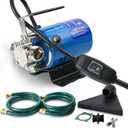 Water Transfer Pump, 115V 1/10 HP 330 GPH Electric Utility PumpWith ON/OFF Switch And 2 * 6 Feet Water Hoses Kit.