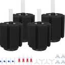 ALEGI 4pcs Large Aquarium Sponge Filter with Suction Cups, Check Valves for Breeding Fry Betta Shrimp Fish Tank (X-Large for 40-80 Gal 4 Pcs)