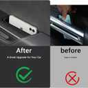 4PCS Car Door Organizer Tray for NX 2022 2023 2024 2025 Front & Rear Door Pocket Inner Organizer Trays TPE for NX 250 NX 350 NX 350h 450h+ Accessories Black