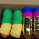 [ 6 Surprise Gold Eggs ] 100 Pcs Easter Eggs, 3" Bright Colors Empty Plastic Eggs Bulks Fillable for Easter Hunt, Party Favor, Basket Stuffers Filler, Classroom Prize Supplies, Filling Treats