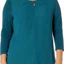 Lyssé Women's Caton Top, Peacock, L