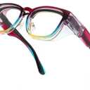 Alsenor Safety Glasses Anti Fog Goggles Fit Over Prescription Eyewear For ANSI Z87.1 Certified Oversized Eyeglasses For Men Women (Oversized-Rainbow)