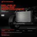 A-Premium Engine Coolant Radiator with Transmission Oil Cooler Compatible with Chevrolet Chevy Sonic 2012 2013 2014 2015 2016 2017 2018, L4 1.8L, Automatic Trans., Replace# GM3010546