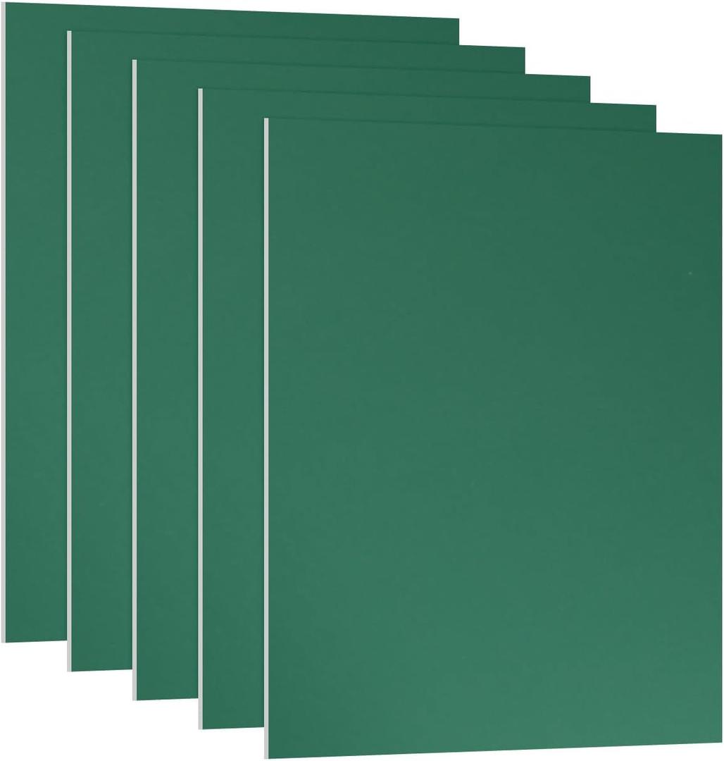 PATIKIL 7x5x1/32inch Anodized Aluminum Sheet, 5Pcs Metal Rectangle Aluminum Plate 0.8mm Thick Engraving Blanks for Laser Engraving DIY Decorative Crafting Home Decoration, Green (7x5inch)