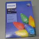Philips 50 LED Warm White Smooth C9 Lights (Multicolored)