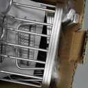 Shower Caddy Hanging - Never Rust Shower Hanging Organizer - Aluminum Over the ShowerHead Caddy with Soap Basket and 6 Hooks for Razor/Sponge (Frosted Silver)