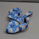 Dog Diaper for Male Boy Belly Band Reusable Washable with Suspenders Soft Fleece (Blue Bear, L: Waist 16" - 19")