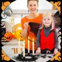 Halloween Candle Holder 17 Inch Gothic Black Branches Candlestick Black Candelabra Spooky Halloween Candle Stick Holder for Desktop Dinner Party Wedding Table Centerpieces