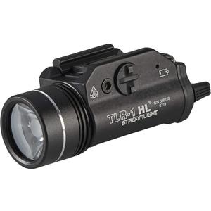Streamlight 69260 TLR-1 HL 1000-Lumen 20000 Candela Rail-Mounted Tactical Weapon Light with Specific Compatibility Rail Locating Keys, Black