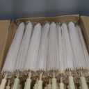 SAYAYA 50 Pack 23.6 Inch Small White Paper Umbrellas Chinese Japanese Parasol Paper Decorative Umbrellas DIY Oiled Painting Parasol for Weddings Bridal Showers Crafts Photography Party Decor