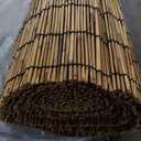 ZNCMRR Natural Bamboo Fencing 6 Feet High Privacy Fence Reed Fencing Rolls Screen Curtains for Balcony Patio Shades Garden Backyard Outdoor Brown (6X16.4 FT)