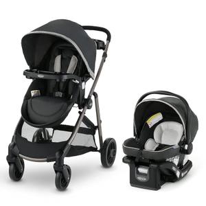 Graco Modes Element LX Travel System, 3-in-1 Carseat and Stroller Combo, Includes: SnugRide Lite LX Car Seat and Baby Stroller, 3 Modes - Infant Car Seat Carrier, Pramette, Toddler Stroller, Redmond