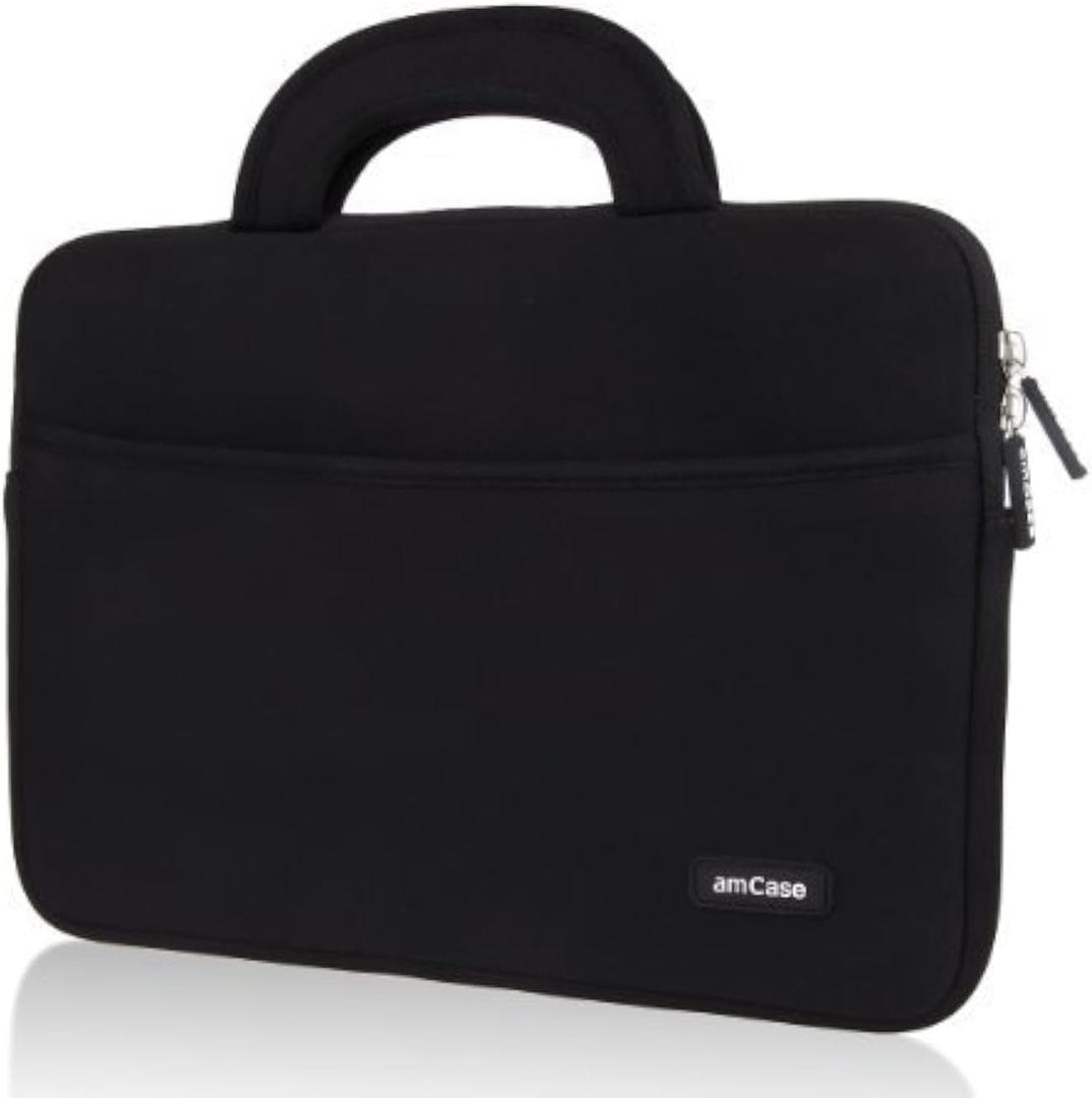 AmCase Chromebook Case-14 inch Travel/Carry Sleeve with Handle-Black