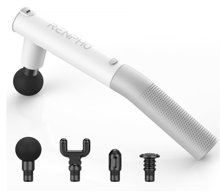 RENPHO Extend Massage Gun, Electric Handheld Massage Gun Deep Tissue
Portable Massage Guns Type-C Charging, Percussion Massager for Neck and Back, Gifts for Women/Men