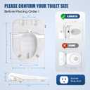 Bidet Toilet Seat Elongated, Electric Heated Seat with Instant Warm Water