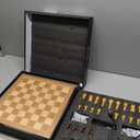 Chessnut Air+ Electronic Chess Set with Full Wooden Board, Extra Queens, LEDs, AI Adaptive Game and App with Computer Chess Board for Ages 8 and Up, 2 Players