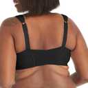 Playtex Women's 18 Hour Front-Close Wireless Bra, 4-Way TruSUPPORT Bra with Flex Back (Black), 38D, 2 pcs