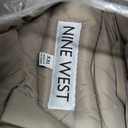 Nine West Women’s Short Puffer Coat with High Collar and Zip Pockets – 29" Length - Taupe (2X-Large)