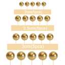 ASTARON 20 Pcs Ball Cake Topper Decorations Mini Balloons Cake Topper Sticks Gold Cake Picks Cake Balls for Graduation Wedding Birthday Cake Decorations