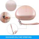 Headphone Case for Beats Solo 4/ for Glynzak/for Picun B8/ for Beats Studio Pro, Solo3, Studio3, Solo2, Solo Pro On-Ear Headphones, Foldable Bluetooth Wireless Headset (Extra Large) - Rose Gold